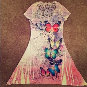 Silky smooth butterfly dress